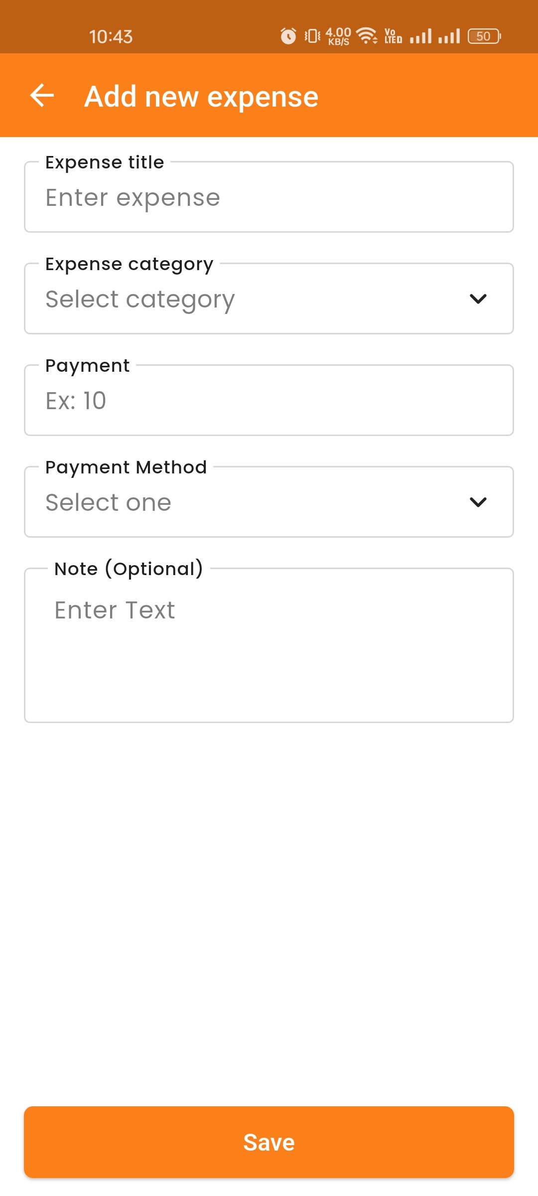 Create Expense