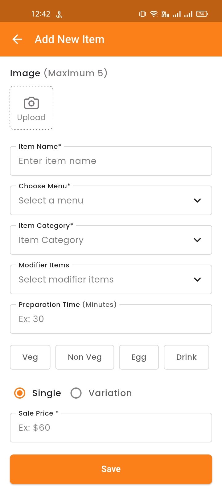 Create Item