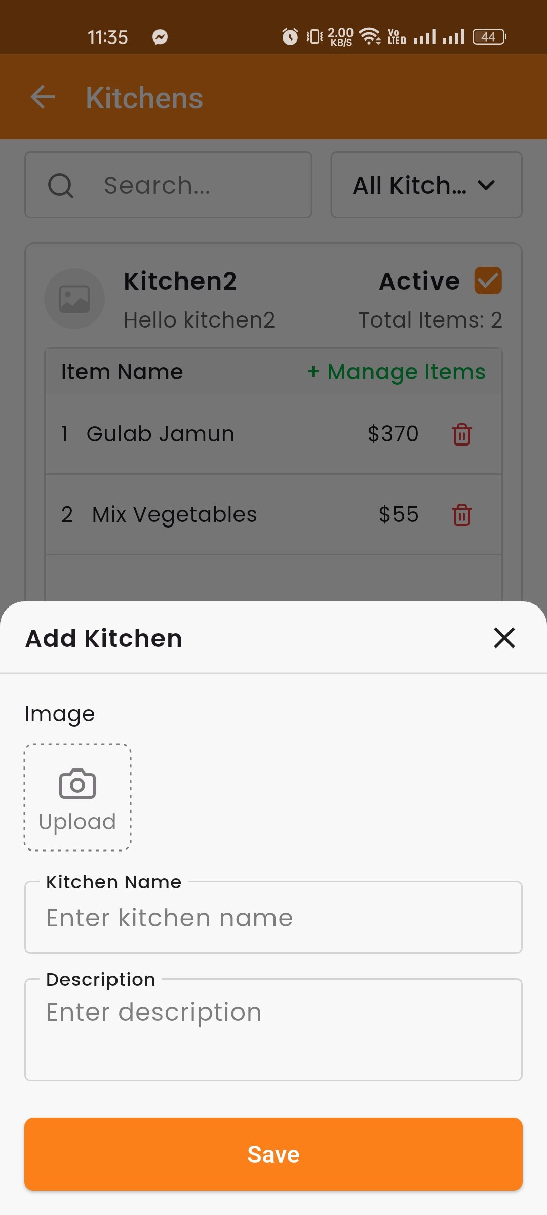 Create Kitchen