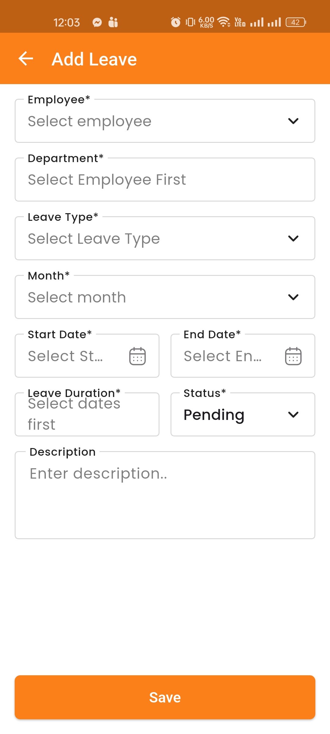 Create Leave