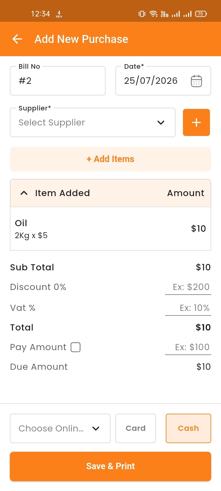 Create Purchase