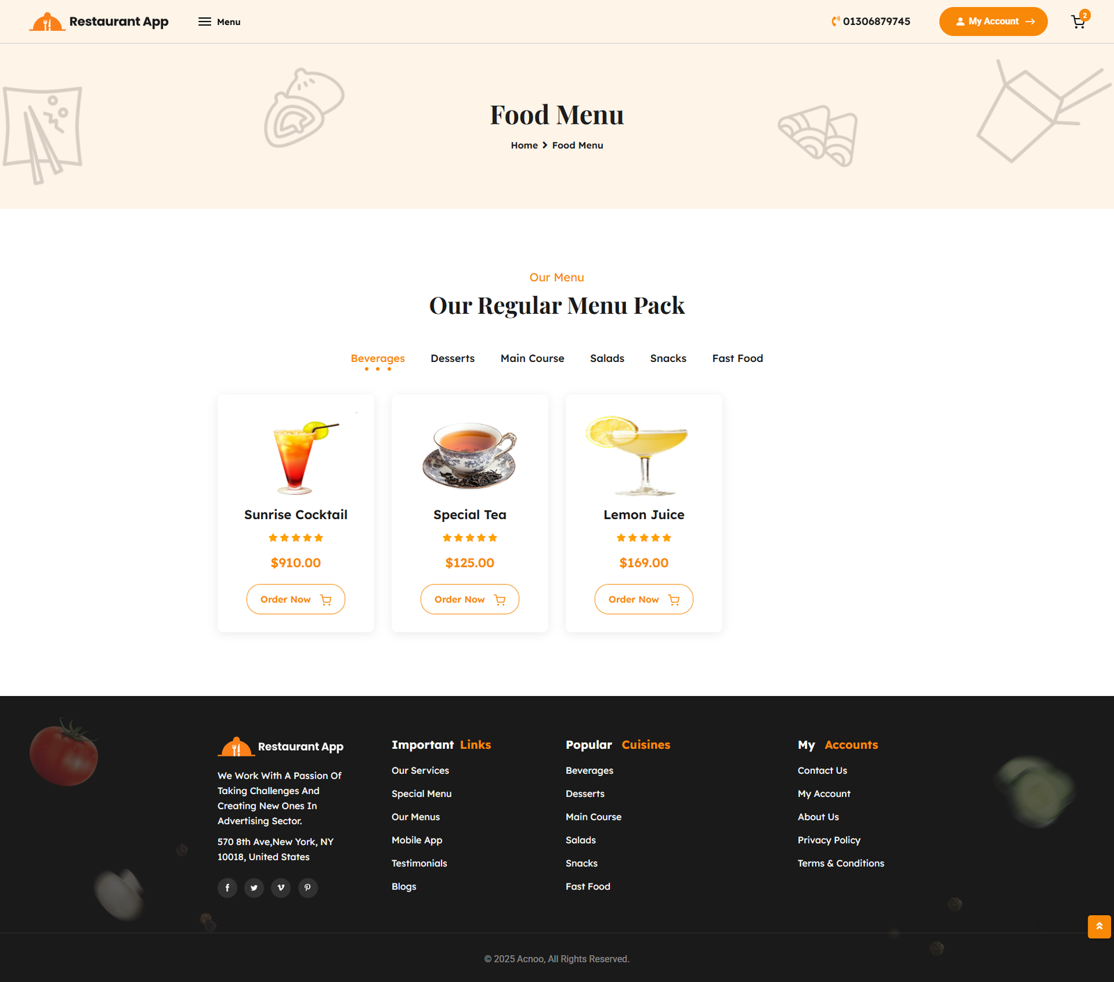 Food Menu