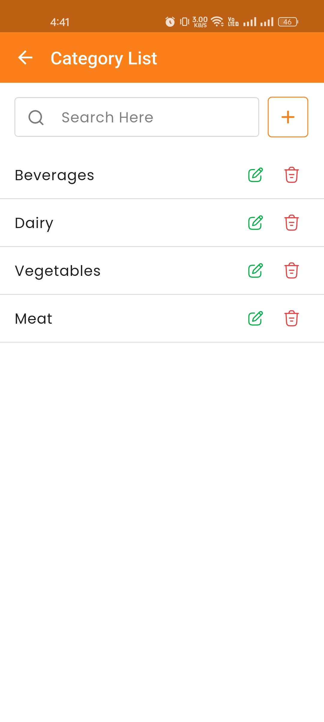 Inventory Category List