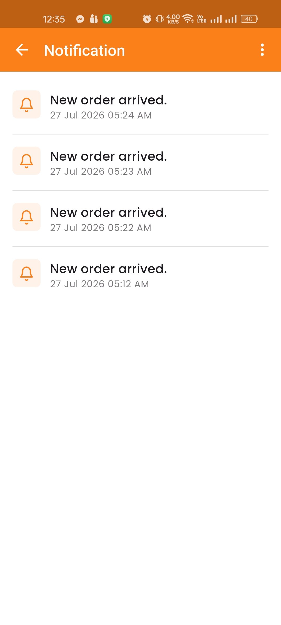 Notification List