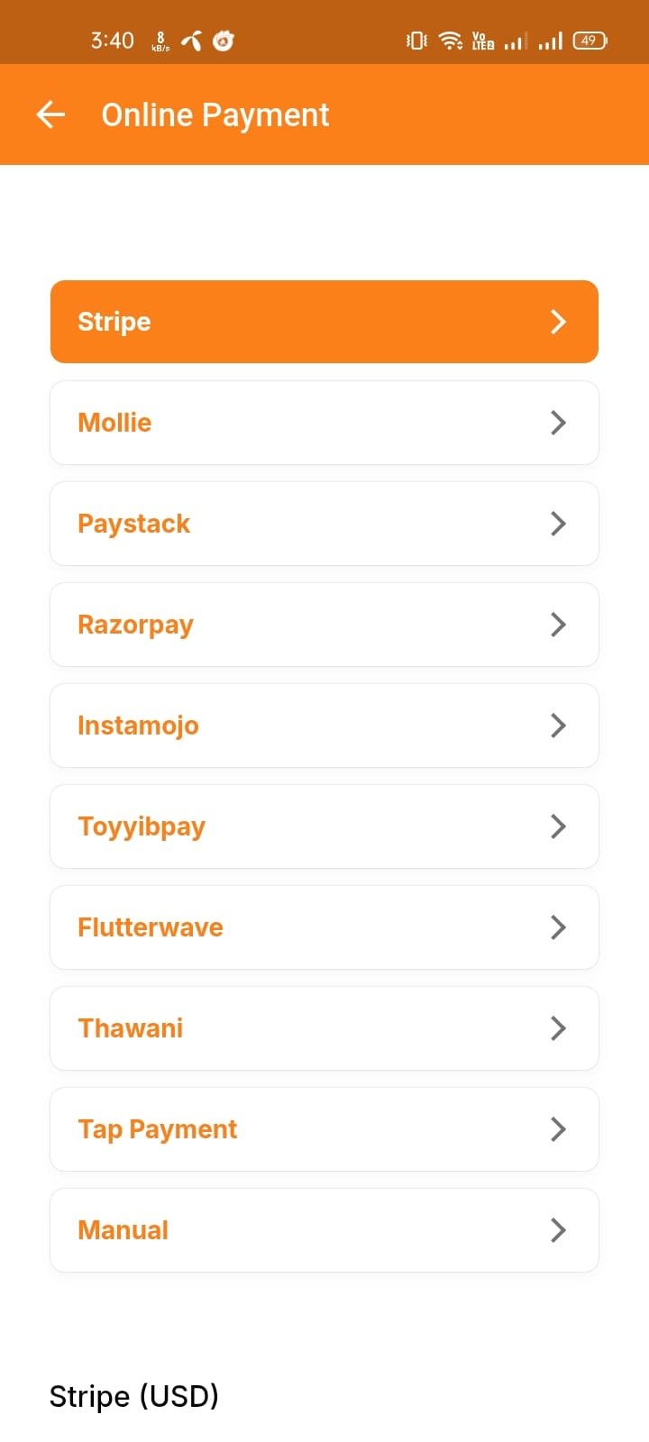 Payment List 1