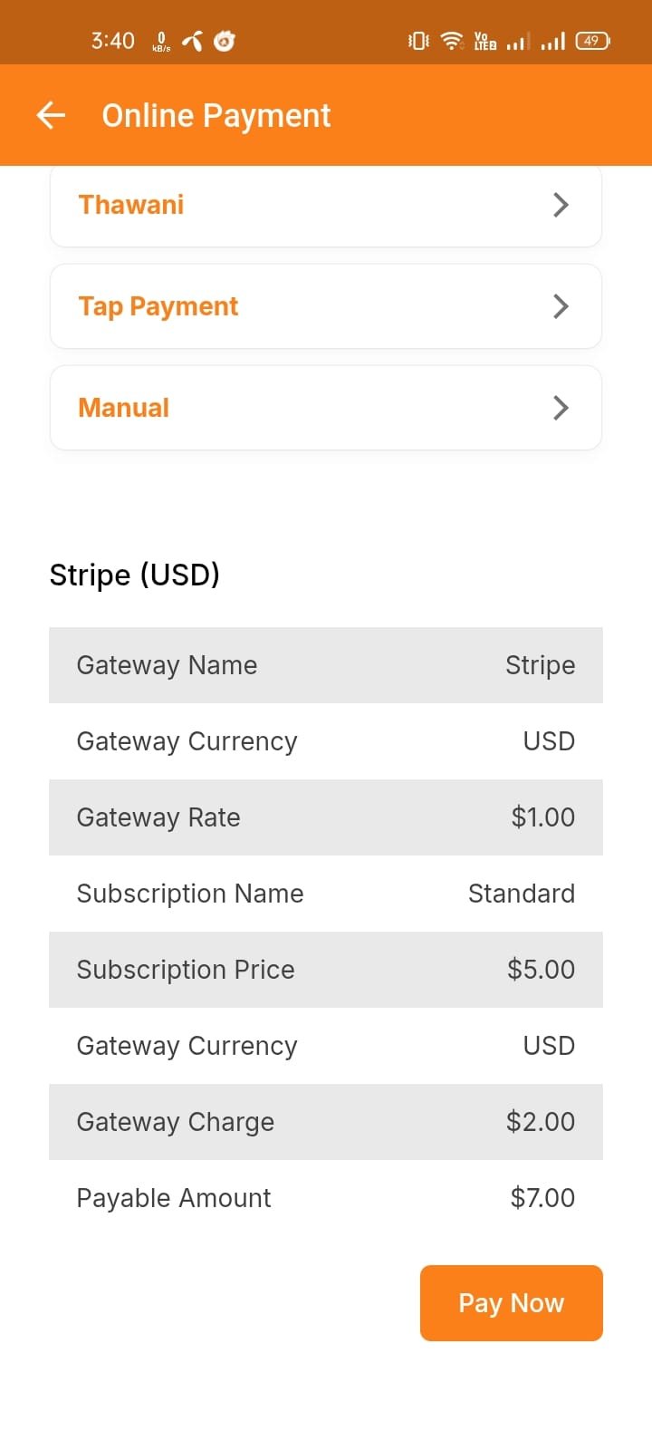Payment List 2
