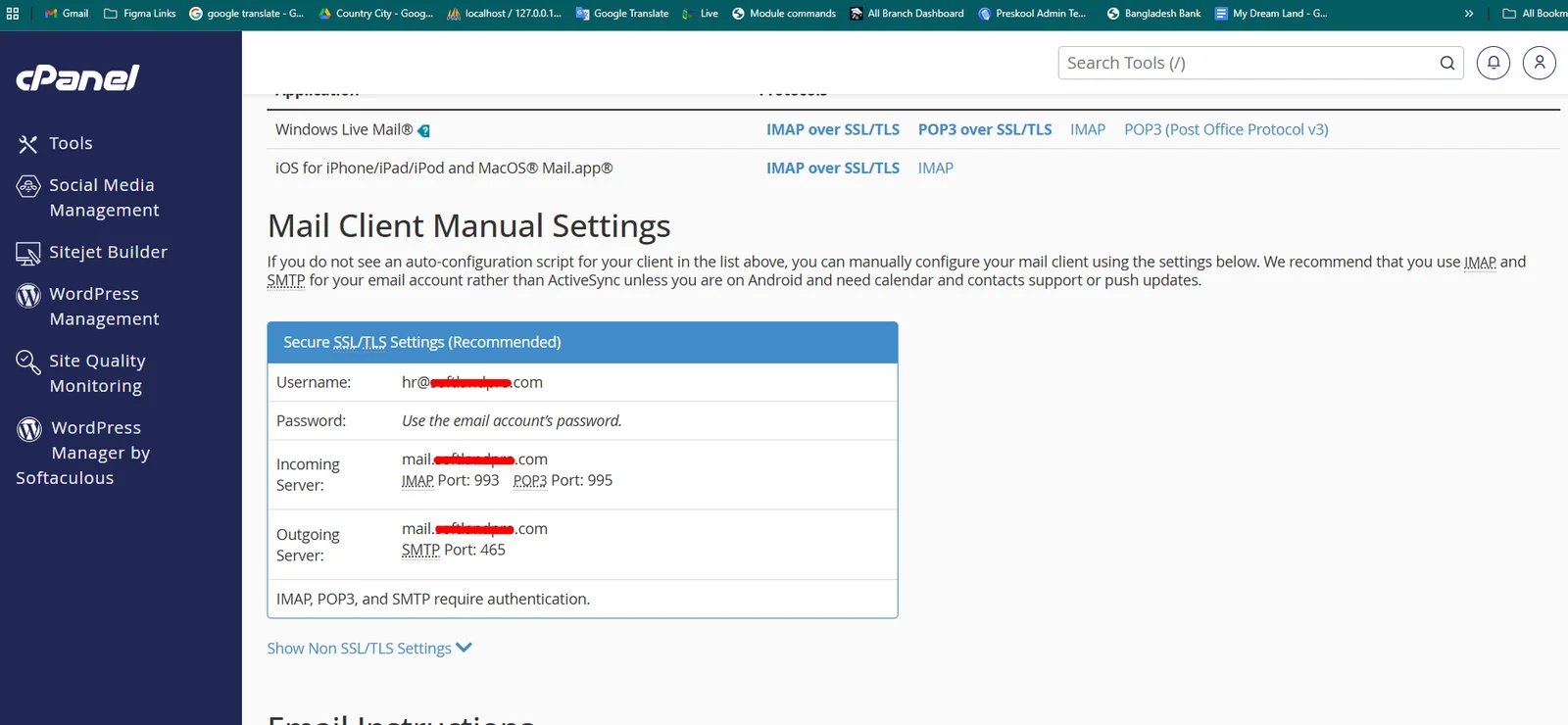 SMTP Cpanel