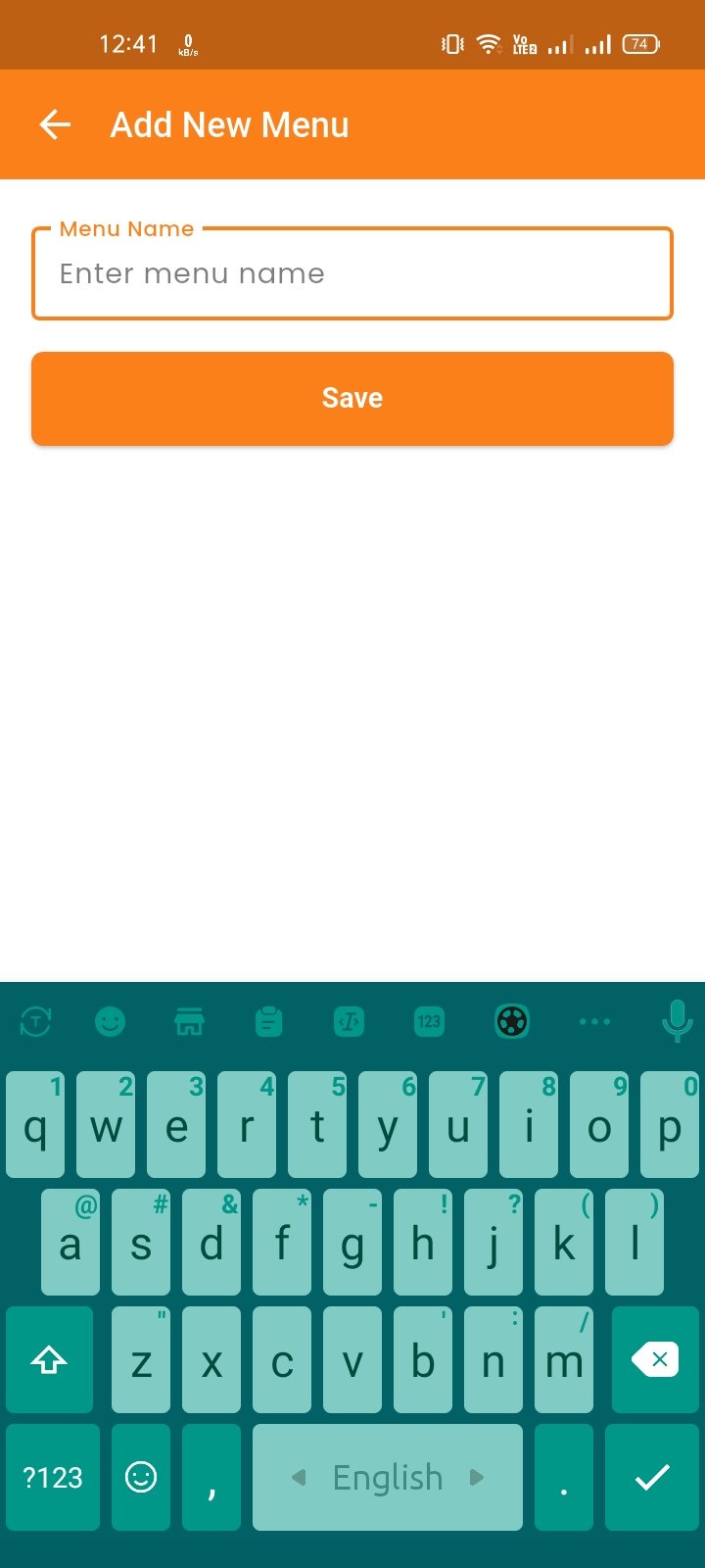 Create Menu