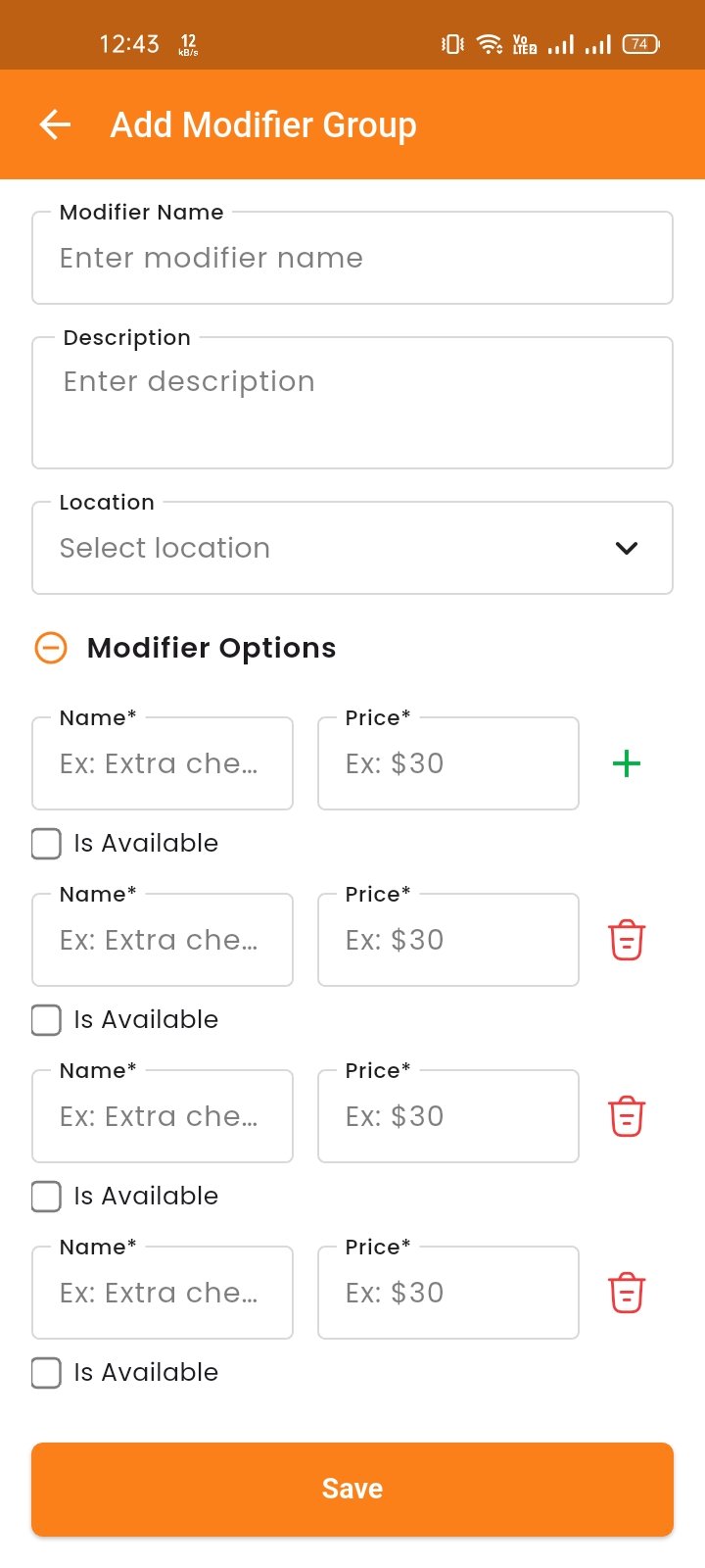 Create Modifier Group