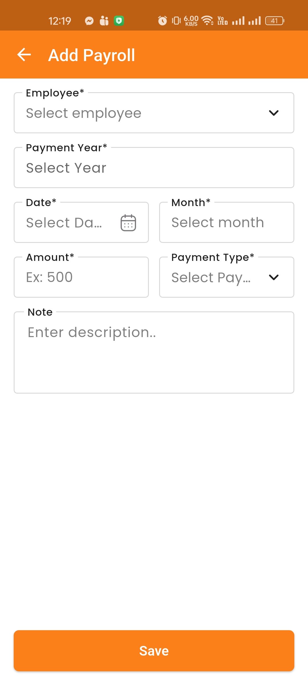 Create Payroll