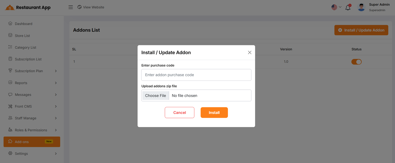 Create Installation